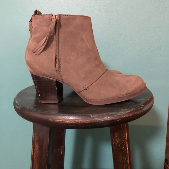 Grey Suede Booties - Picture 5 of 8